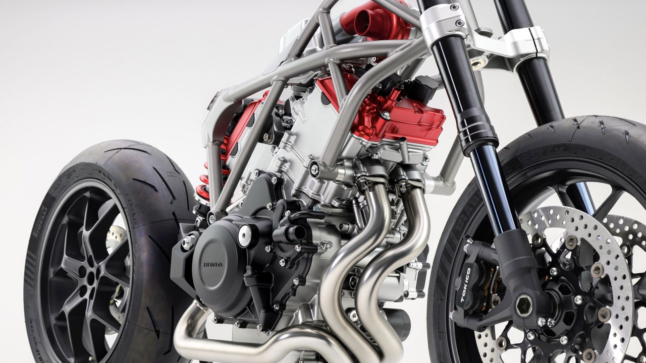 A new concept bike from Honda that uses a V3 engine